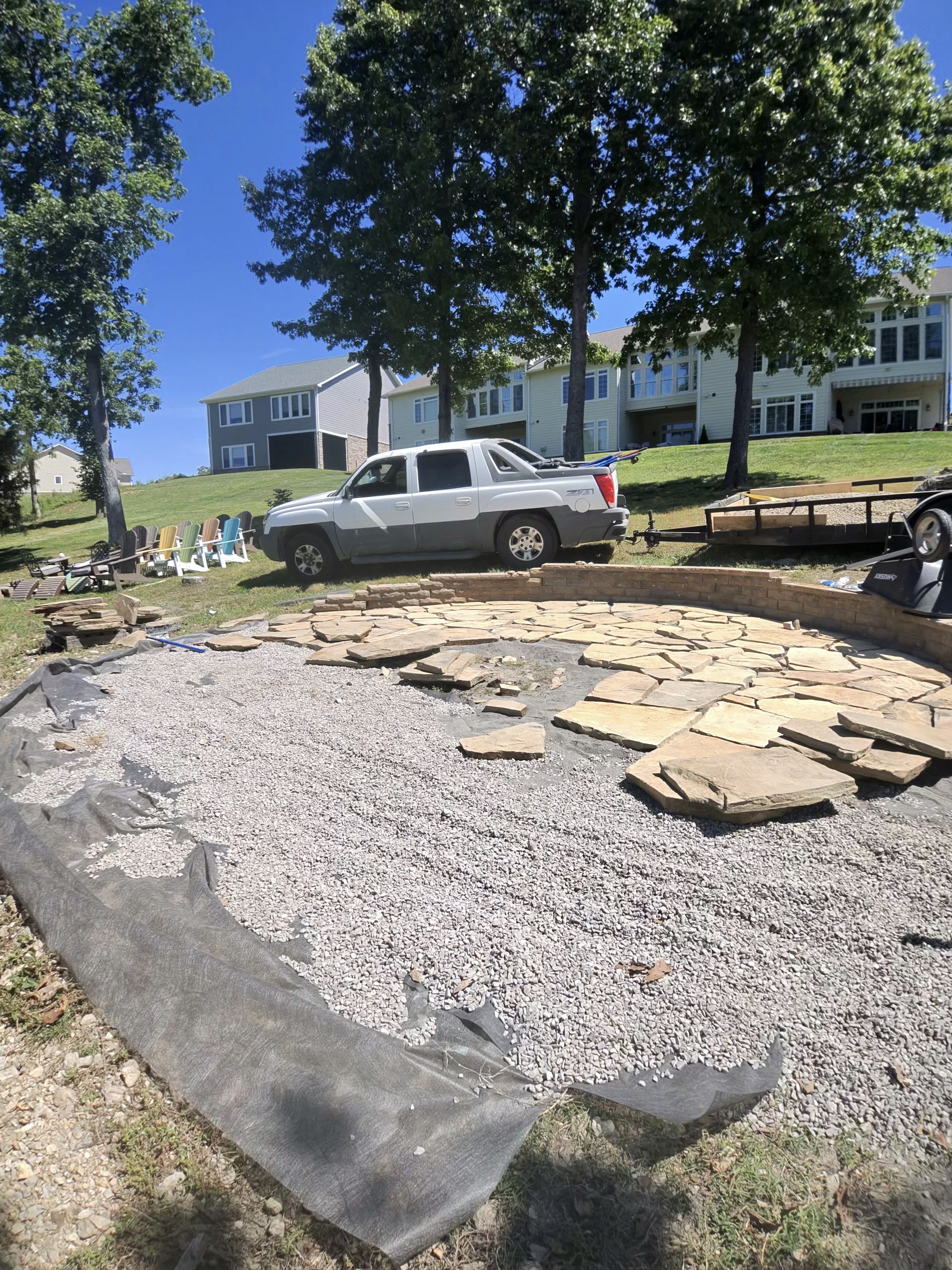 Stone patio Sevierville TN